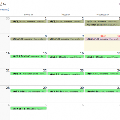 calendar view